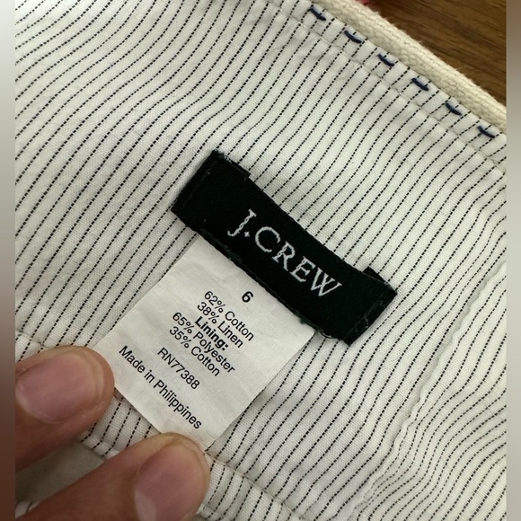 Jcrew linen blend skirt size 6 - Picture 4 of 7